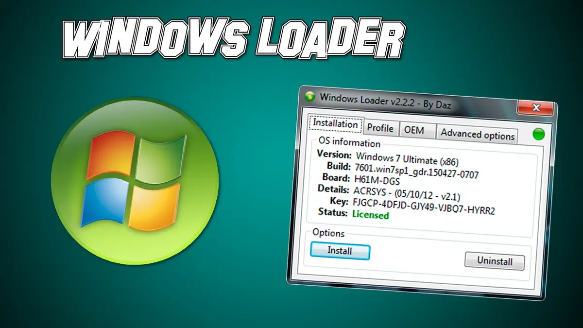 تحميل برنامج Windows 7 Loader من ميديا فاير Lifetime Activater