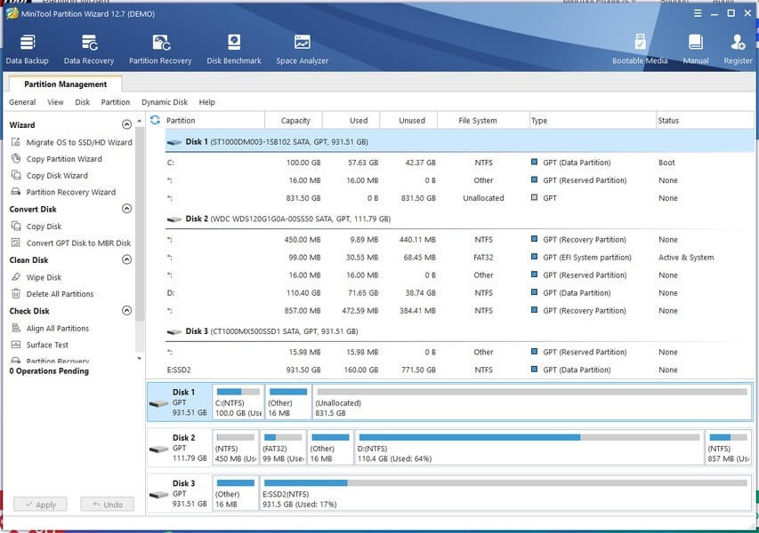 minitool partition wizard تحميل